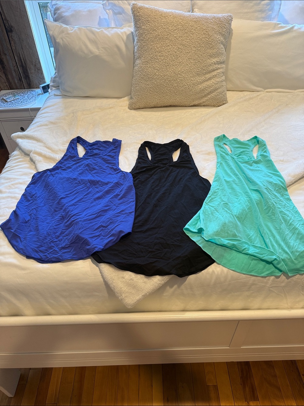 3 surf style racer bathing suit cover ups - Blue, Black, Mint